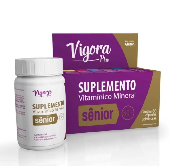 Polivitamínico Vigora Plus Sênior 50+ 60 cápsulas