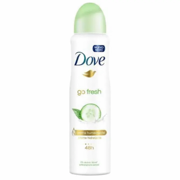 Desodorante Antitranspirante Aerosol Dove Go Fresh Pepino e Chá Verde Feminino 48h 150ml