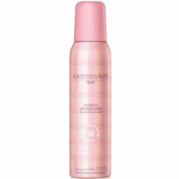 Desodorante Antitranspirante Aerosol Giovanna Baby Classic Feminino 48h 150ml
