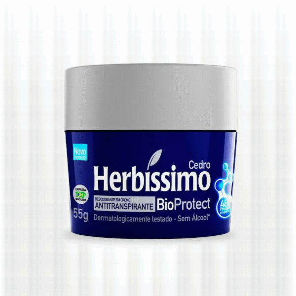 Desodorante Antitranspiratne Creme Herbíssimo BioProtect Cedro 48h 55g