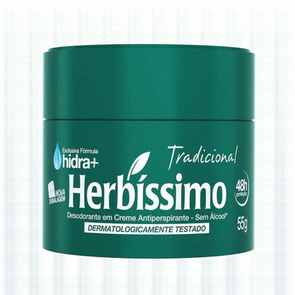 Desodorante Antitranspirante Creme Herbíssimo Tradicional 48h 55g