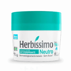 Desodorante Antitranspirante Creme Herbíssimo Neutro 48h 55g
