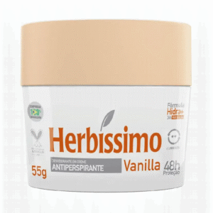 Desodorante Antitranspirante Creme Herbíssimo Vanilla Antitransparente 55g