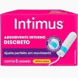 ABSORVENTE INTERNO INTIMUS MÉDIO 8 UNIDADES
