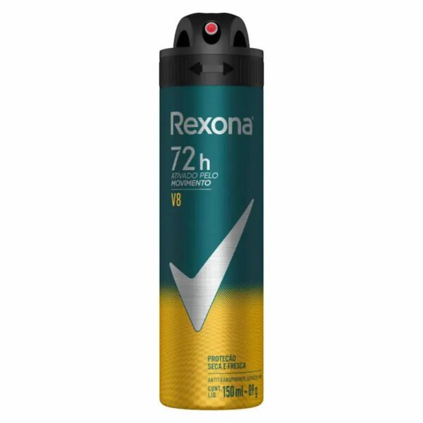 Desodorante Antitranspirante Aerosol Rexona Men V8 72h 150ml