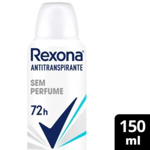 Desodorante Antitranspirante Aerosol Rexona Sem Perfume Feminino 72h 150ml