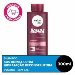Shampoo Salon Line SOS Bomba Original Ultra-Hidratação Reconstrutora 300ml
