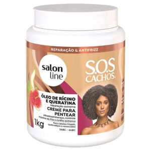 Creme para Pentear Salon Line SOS Ricino e Queratina 1kg