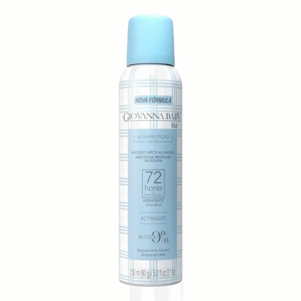 Desodorante Antiperspirante Aerossol Giovanna Baby Blue 72h 150ml